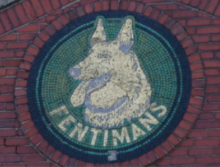 Fentimans plaque on Fearless house
